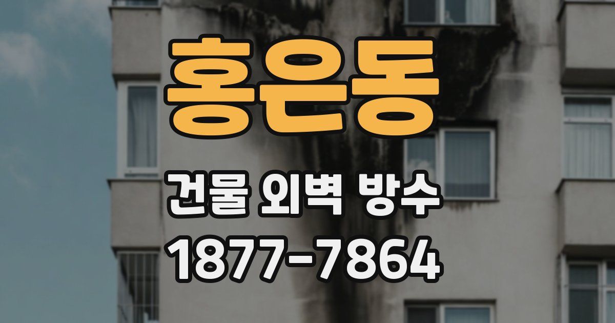 홍은동 건물 외벽 방수