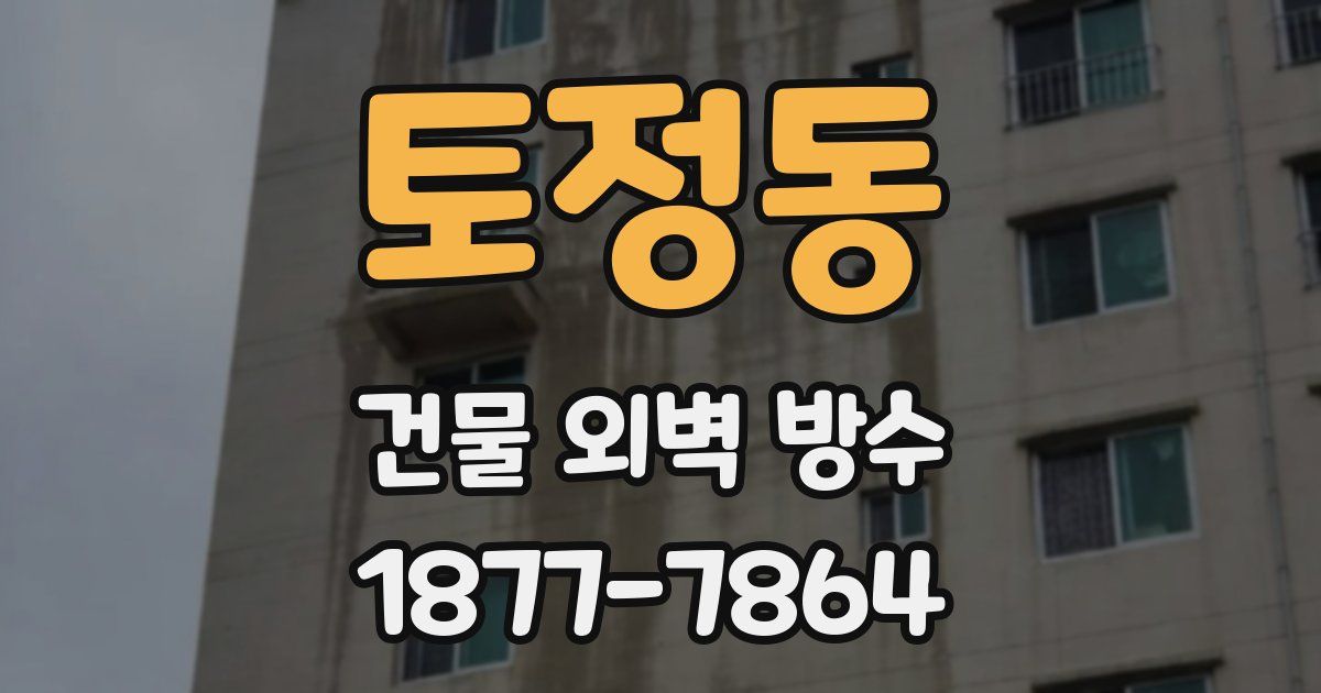 토정동 건물 외벽 방수