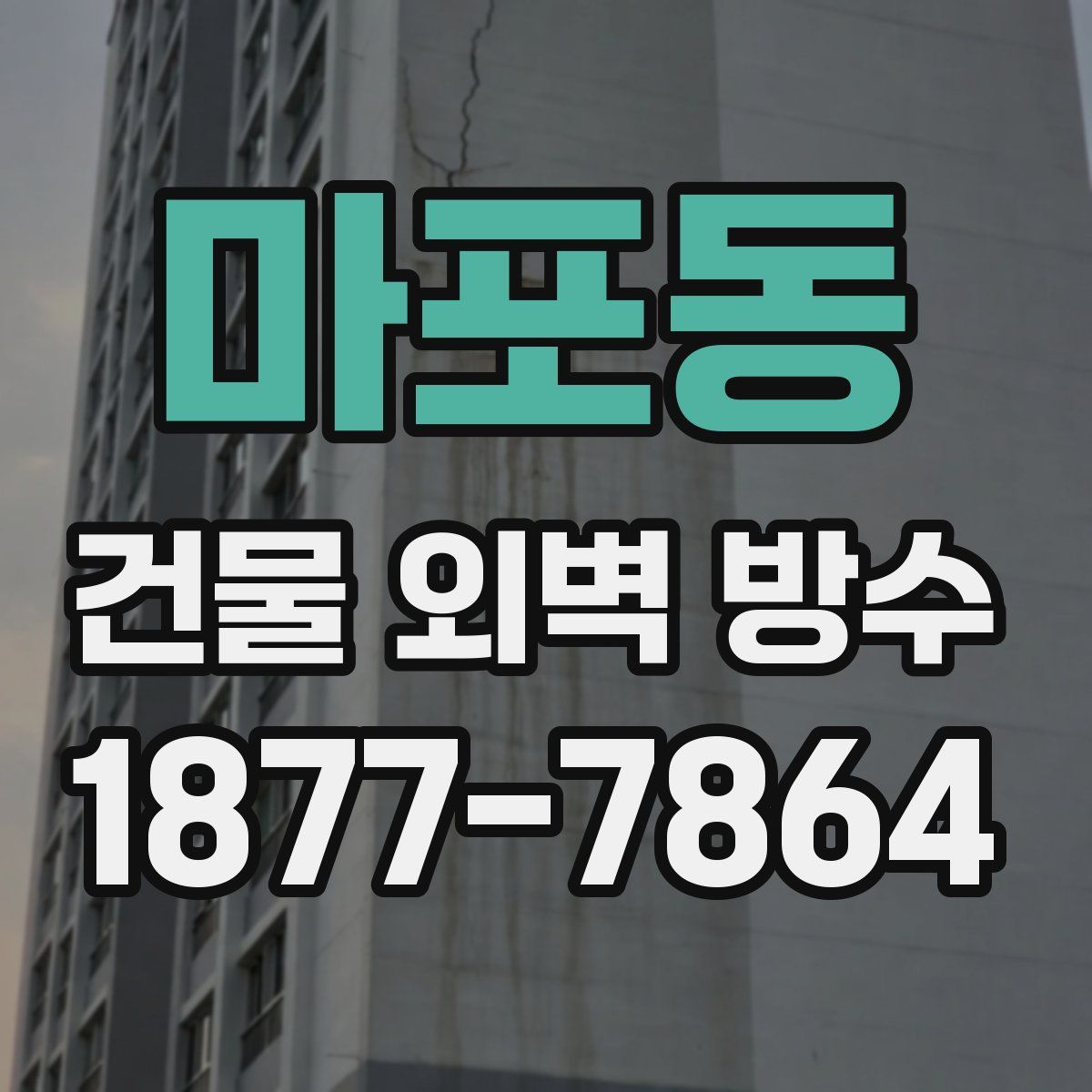 마포동 건물 외벽 방수