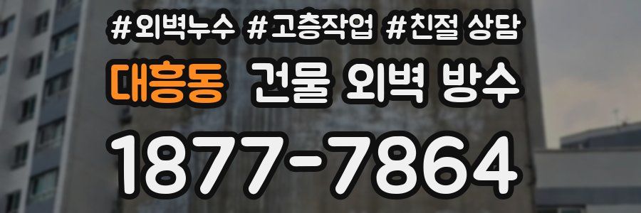 대흥동 건물 외벽 방수