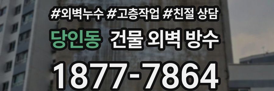 당인동 건물 외벽 방수
