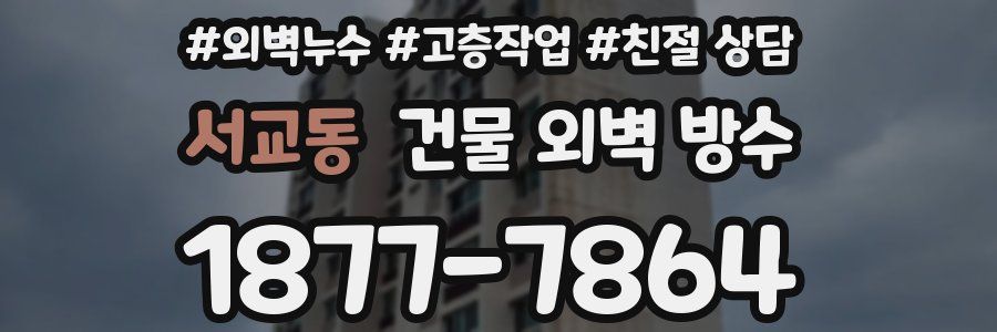 서교동 건물 외벽 방수