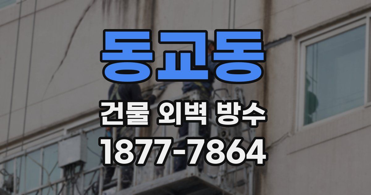 동교동 건물 외벽 방수