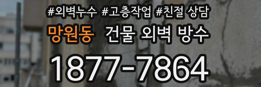 망원동 건물 외벽 방수