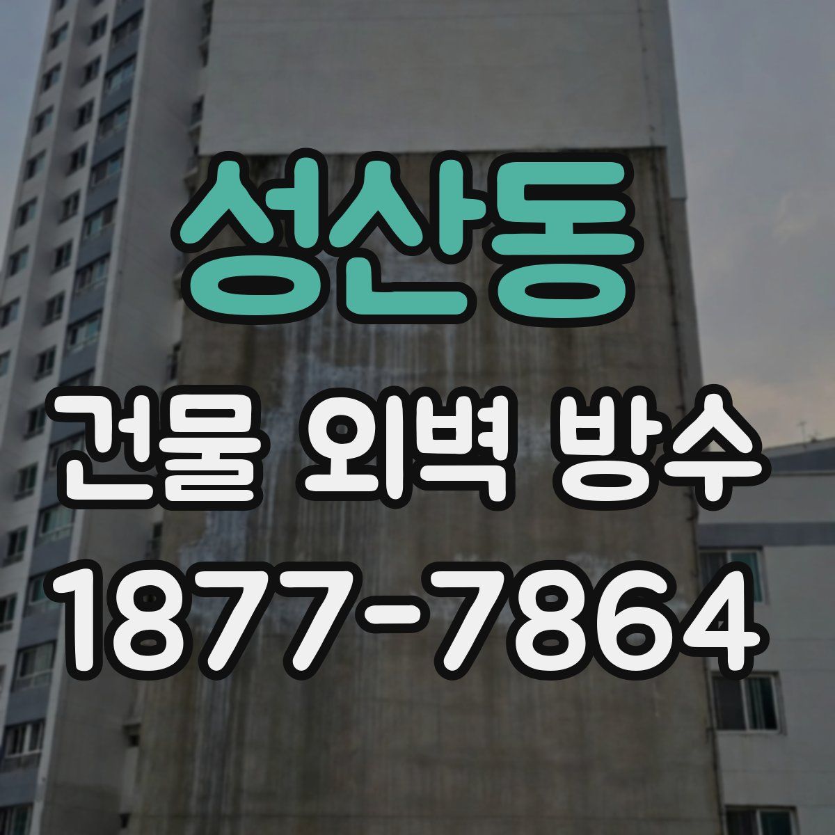 성산동 건물 외벽 방수