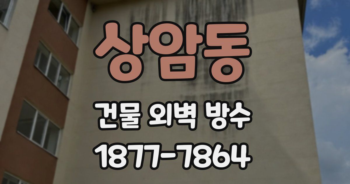 상암동 건물 외벽 방수