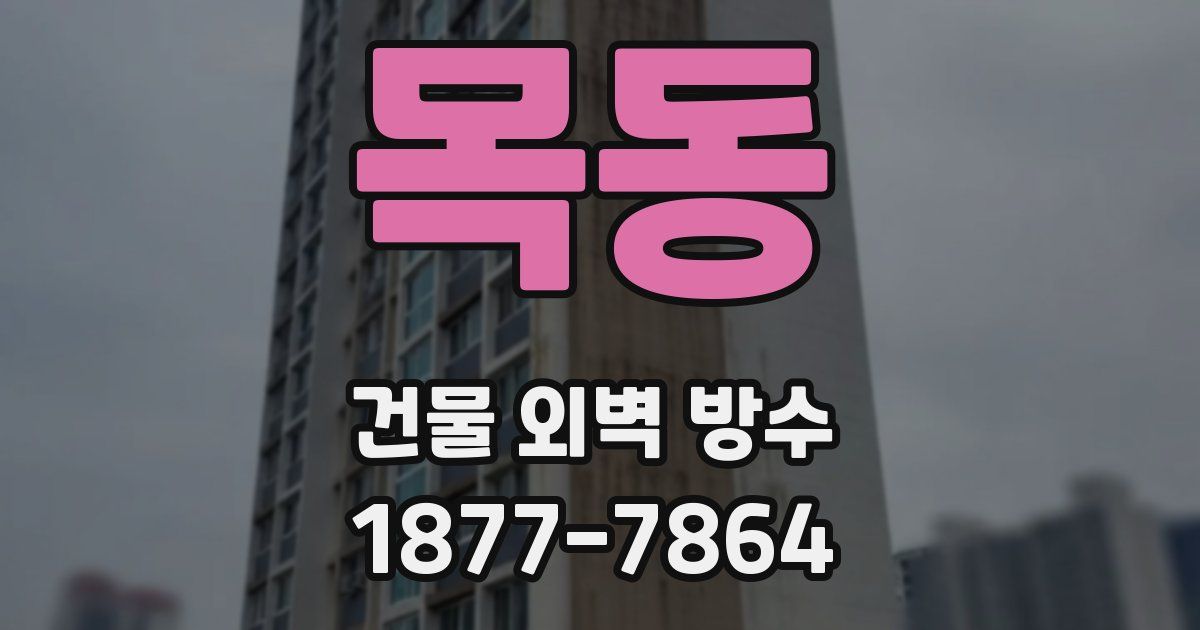 목동 건물 외벽 방수