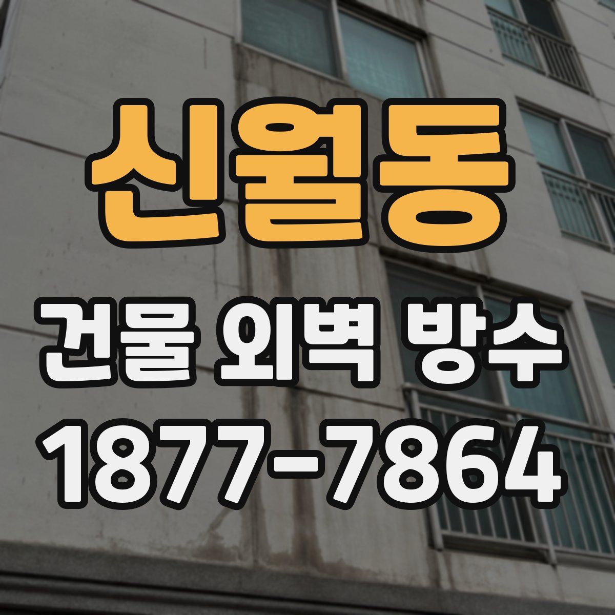 신월동 건물 외벽 방수