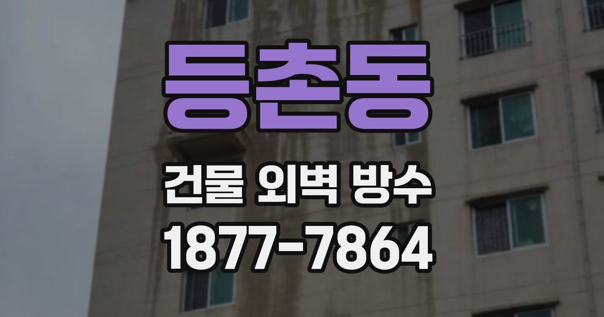 등촌동 건물 외벽 방수