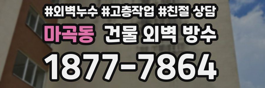마곡동 건물 외벽 방수