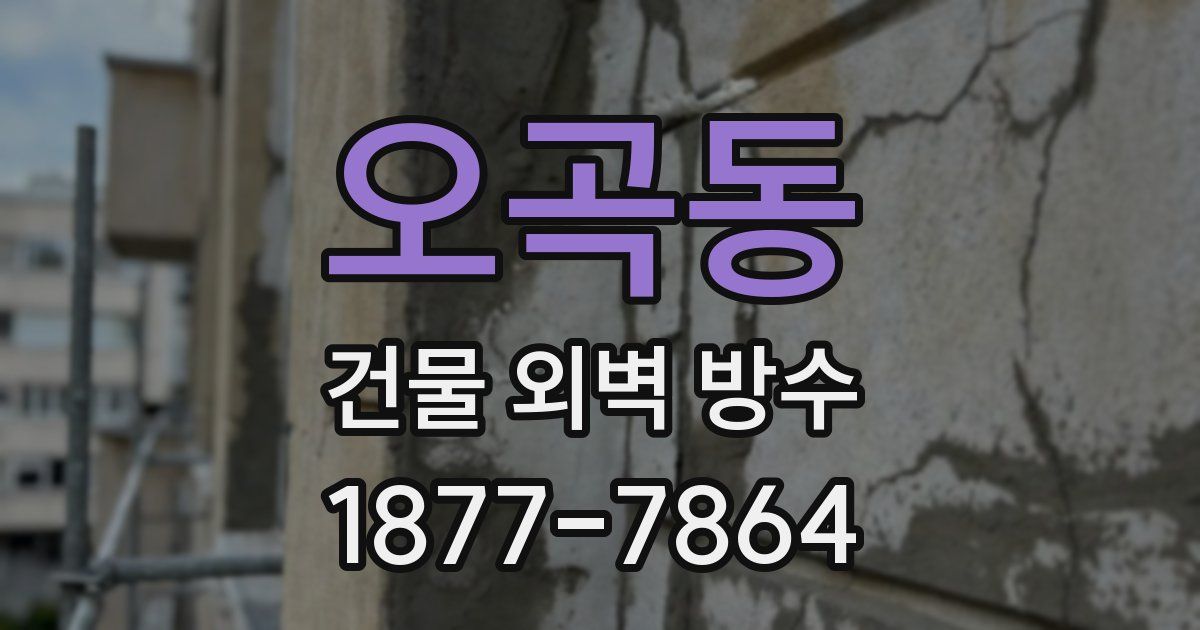오곡동 건물 외벽 방수