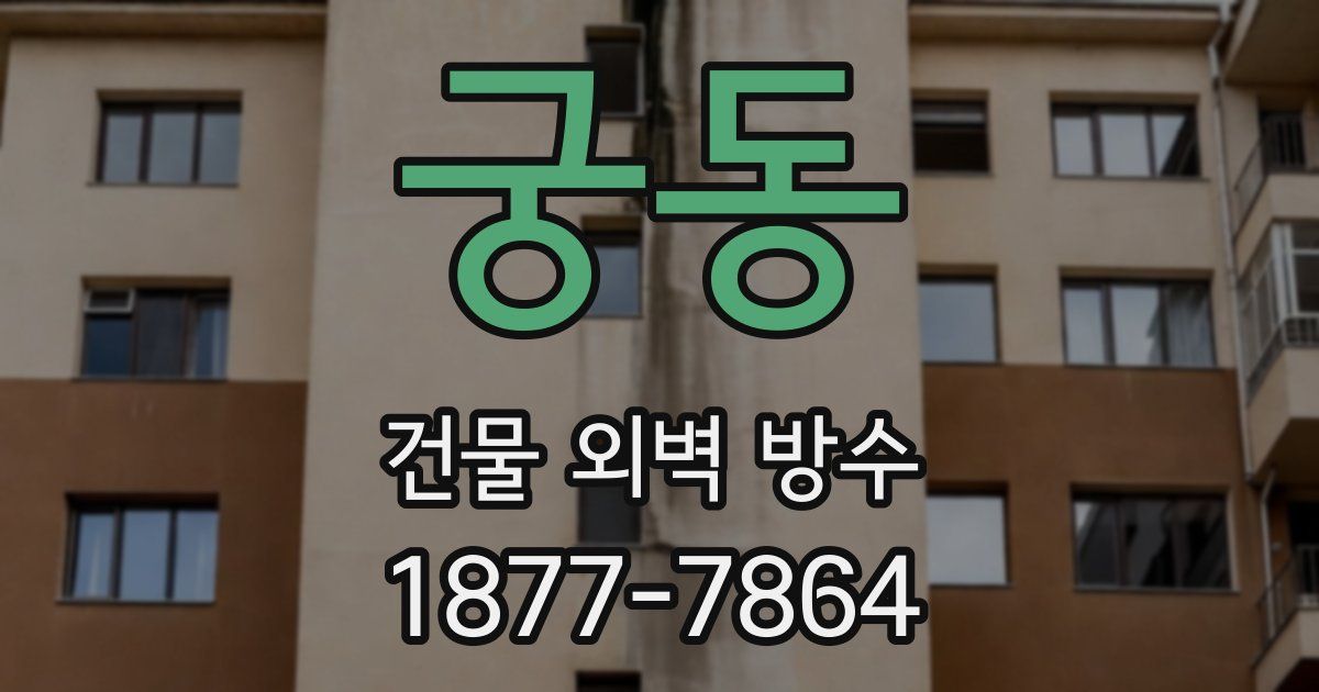 궁동 건물 외벽 방수