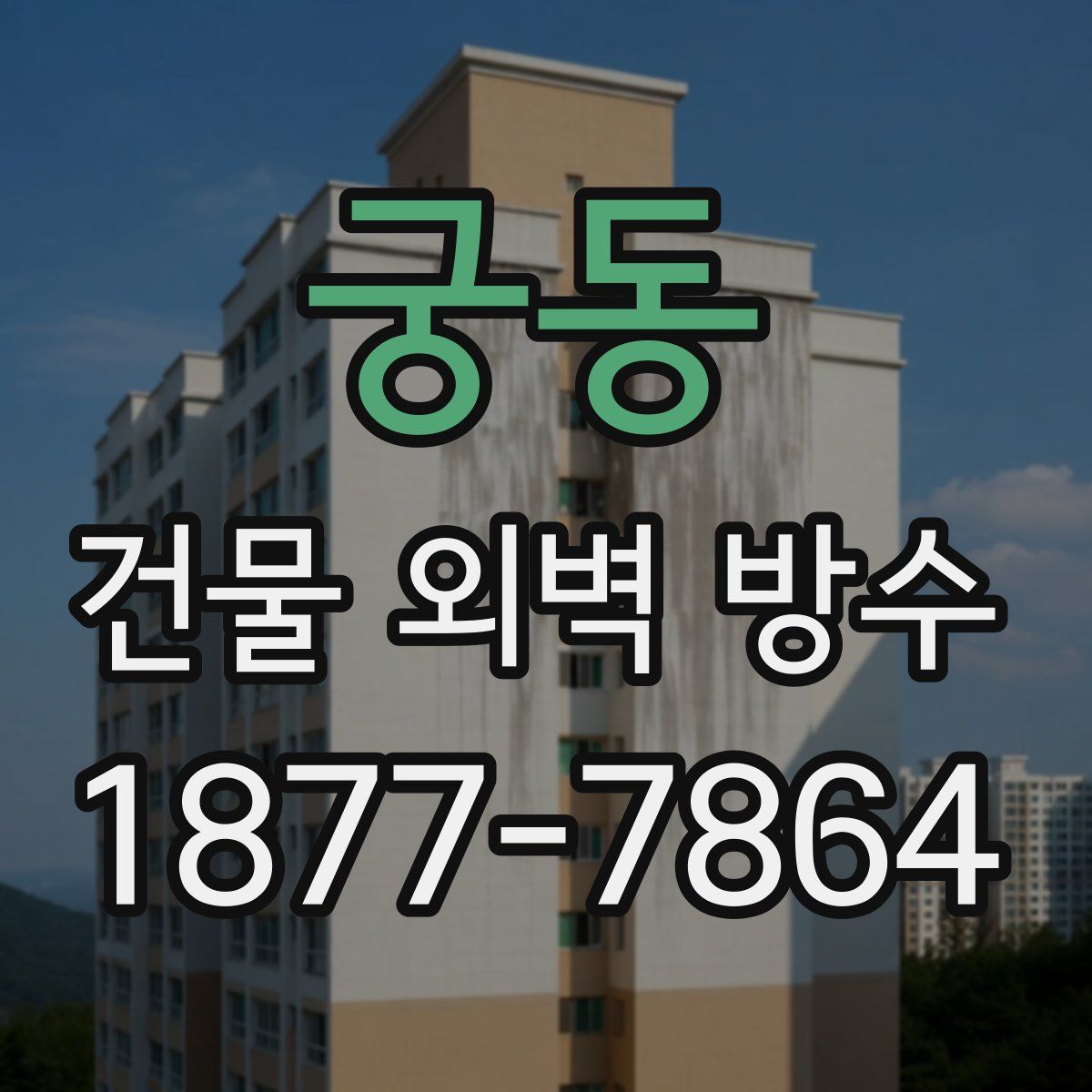 궁동 건물 외벽 방수