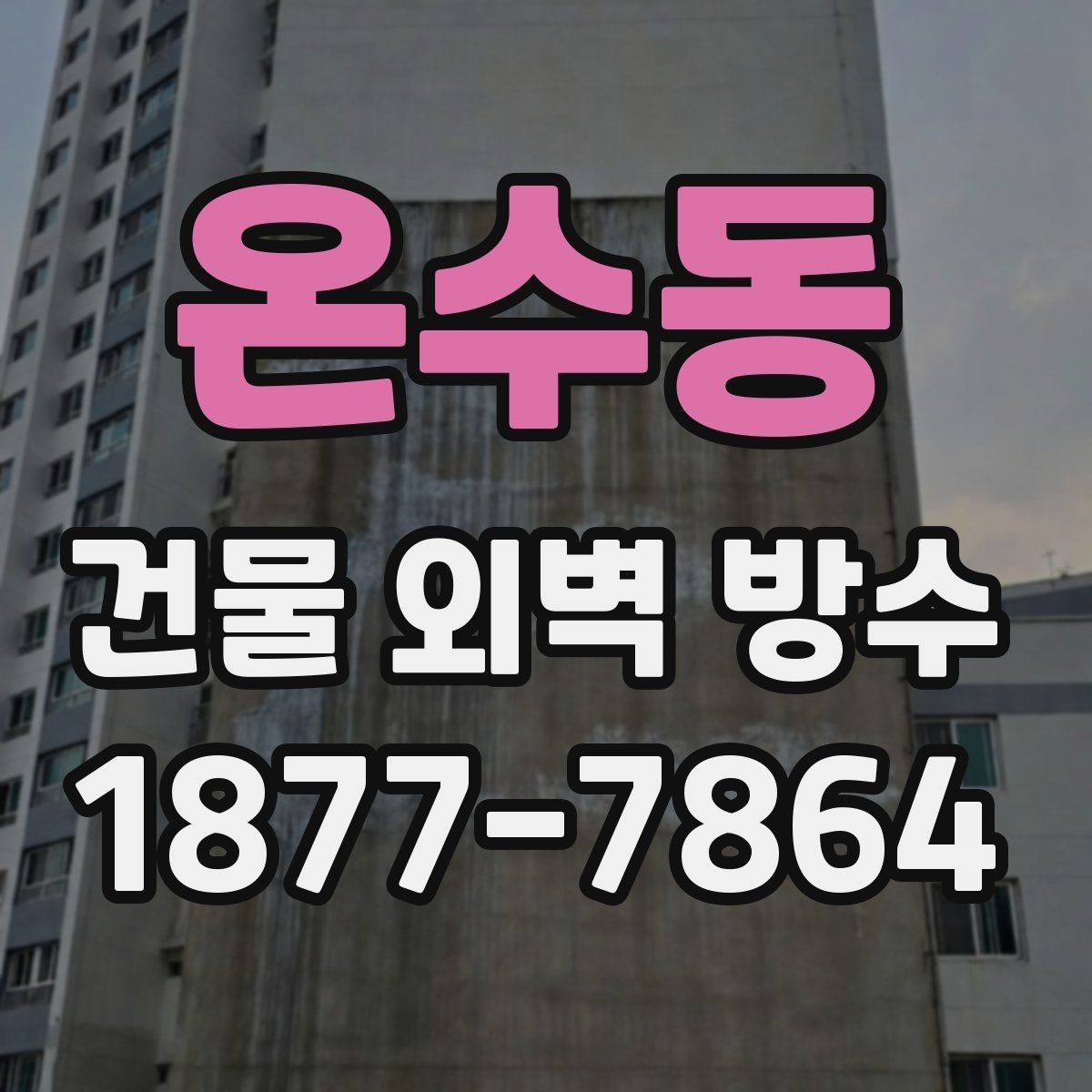 온수동 건물 외벽 방수 누수 원인 추적과 해결 방향