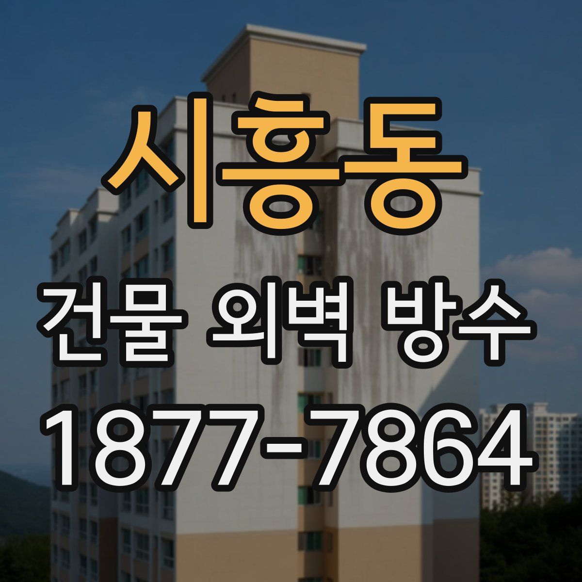 시흥동 건물 외벽 방수