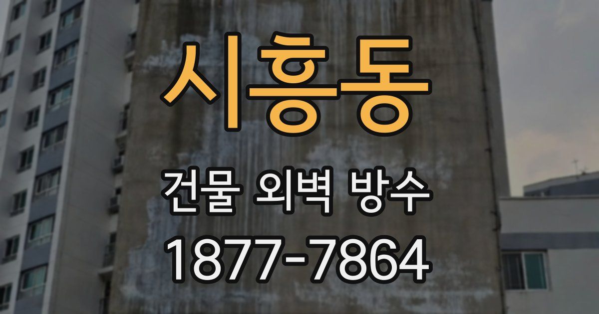 시흥동 건물 외벽 방수