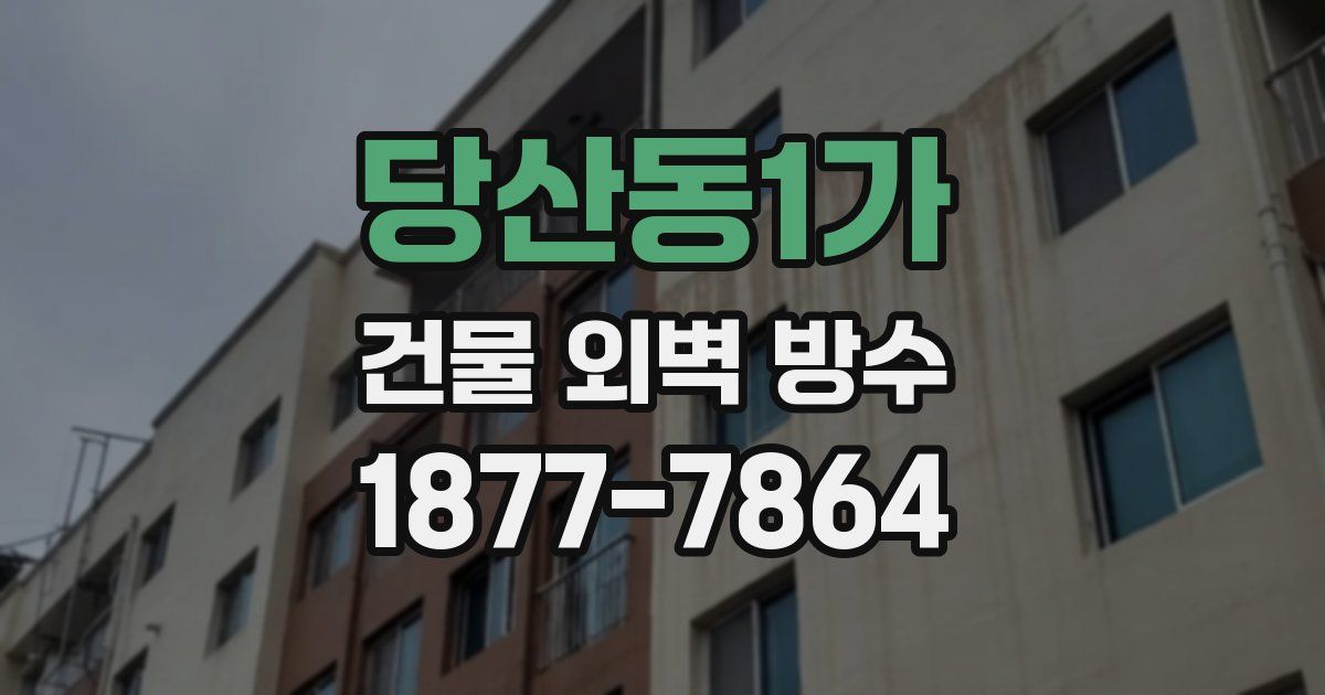 당산동1가 건물 외벽 방수