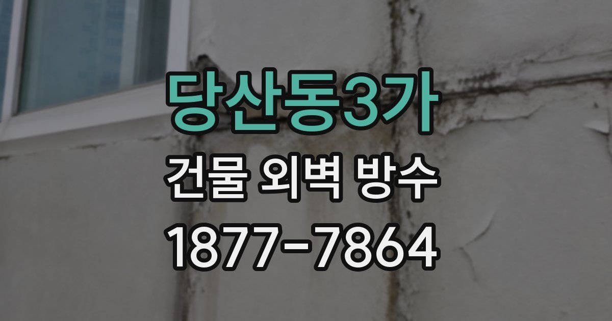 당산동3가 건물 외벽 방수