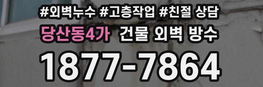 당산동4가 건물 외벽 방수