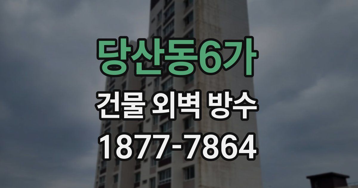 당산동6가 건물 외벽 방수