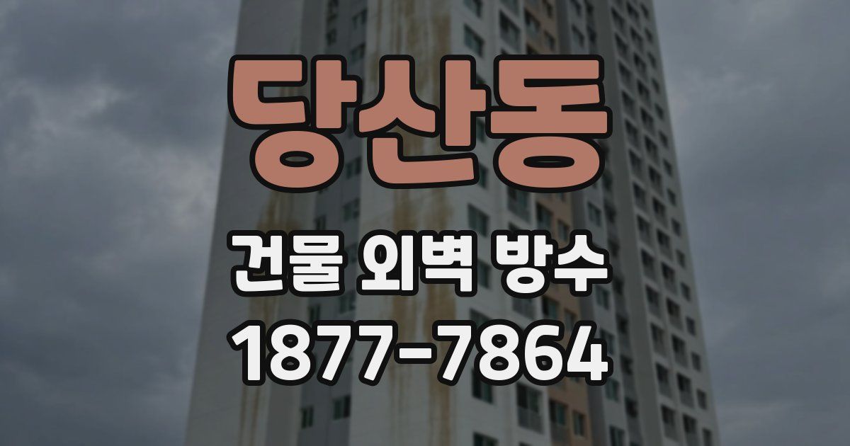 당산동 건물 외벽 방수