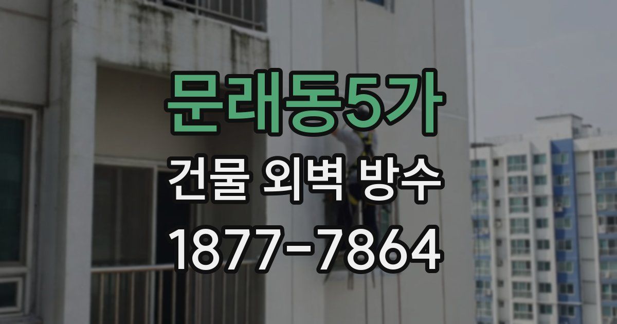 문래동5가 건물 외벽 방수