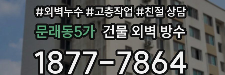 문래동5가 건물 외벽 방수