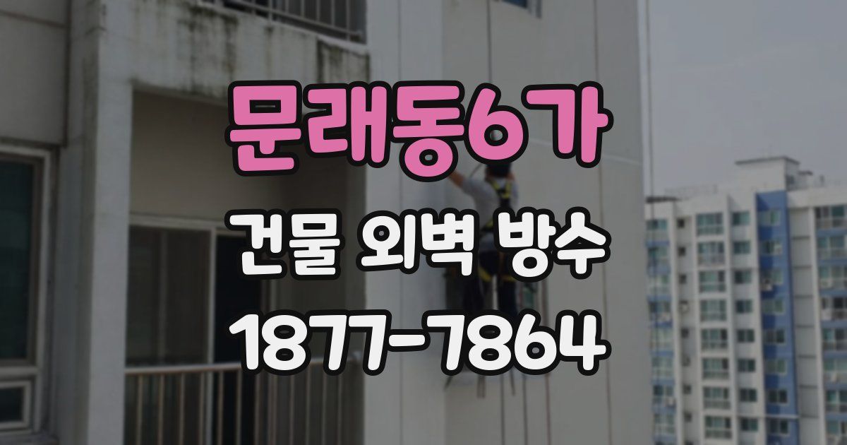 문래동6가 건물 외벽 방수