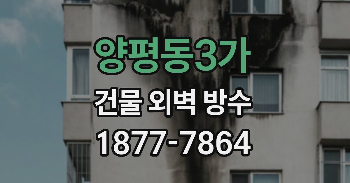양평동3가 건물 외벽 방수