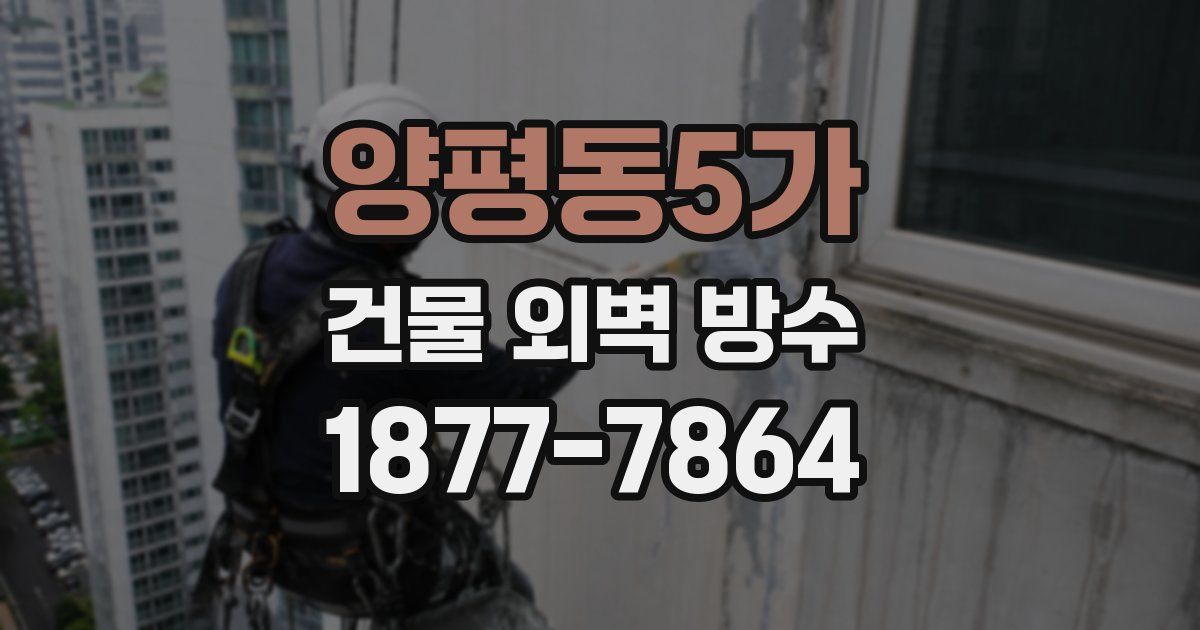 양평동5가 건물 외벽 방수