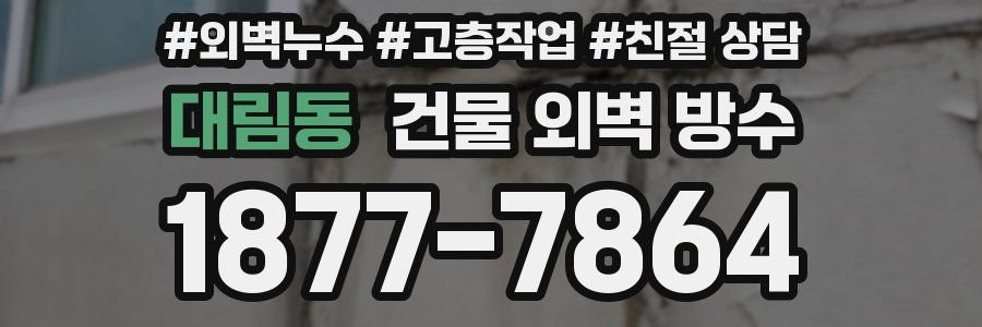 대림동 건물 외벽 방수