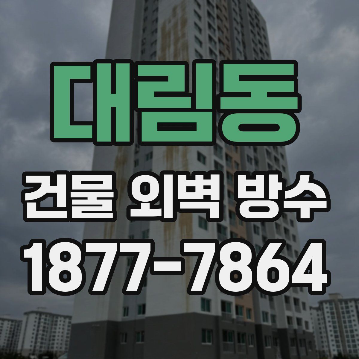 대림동 건물 외벽 방수