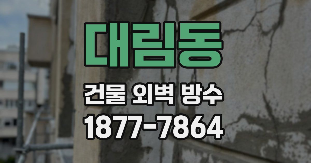 대림동 건물 외벽 방수