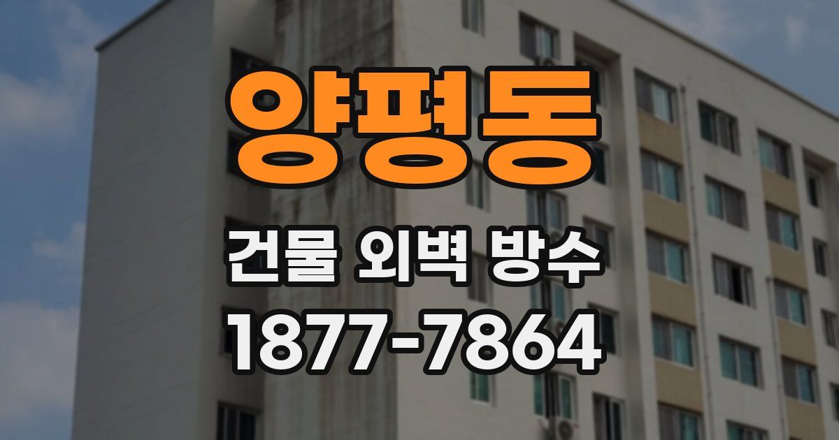 양평동 건물 외벽 방수