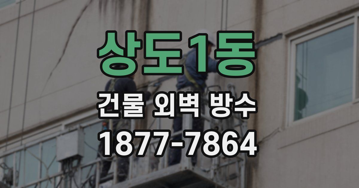 상도1동 건물 외벽 방수