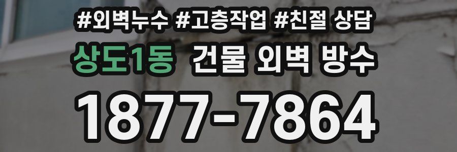 상도1동 건물 외벽 방수
