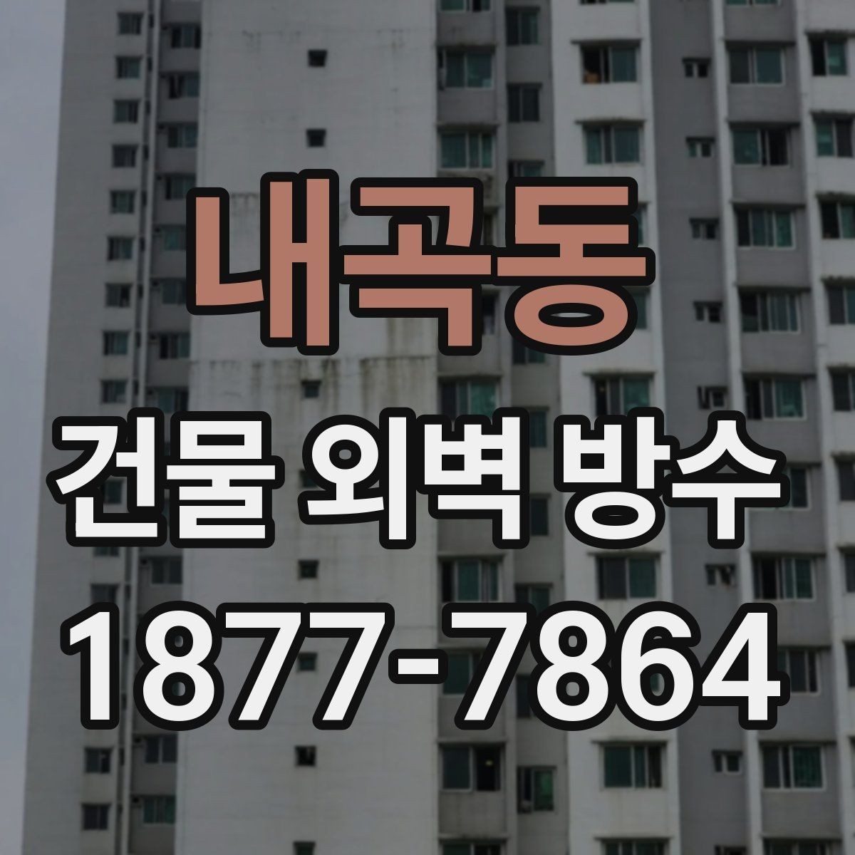 내곡동 건물 외벽 방수 시공 전 누수 경로 확인하기
