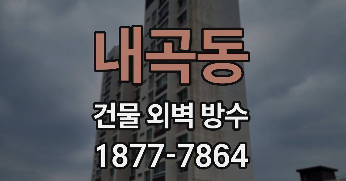내곡동 건물 외벽 방수