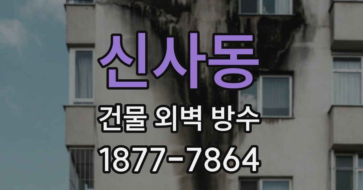 신사동 건물 외벽 방수
