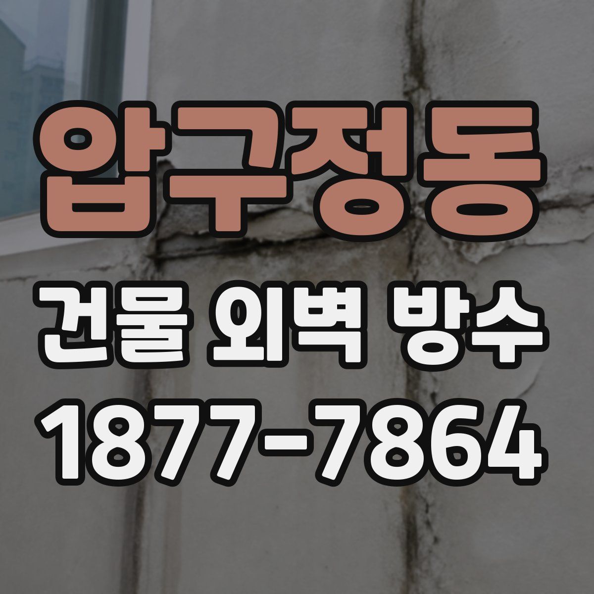 압구정동 건물 외벽 방수