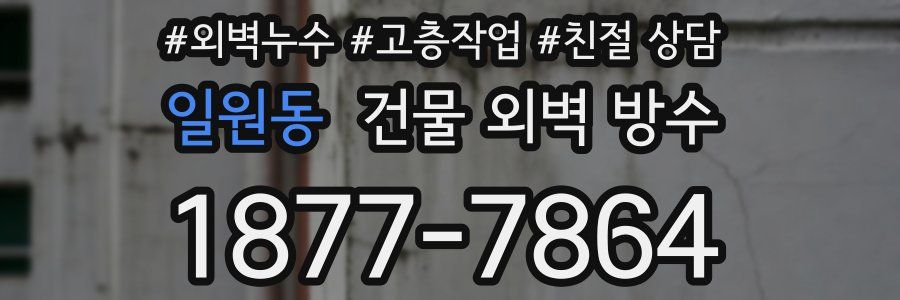 일원동 건물 외벽 방수