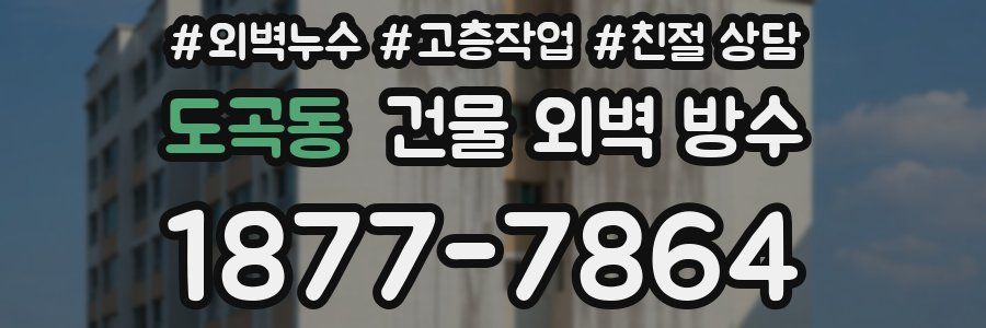 도곡동 건물 외벽 방수