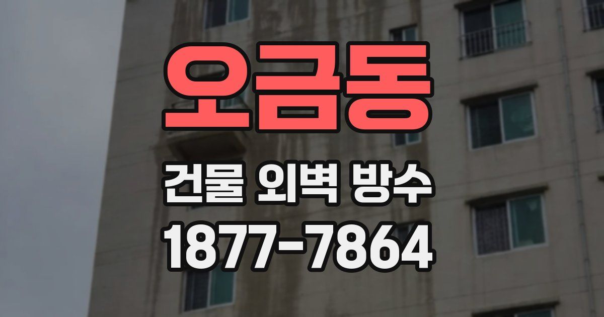 오금동 건물 외벽 방수