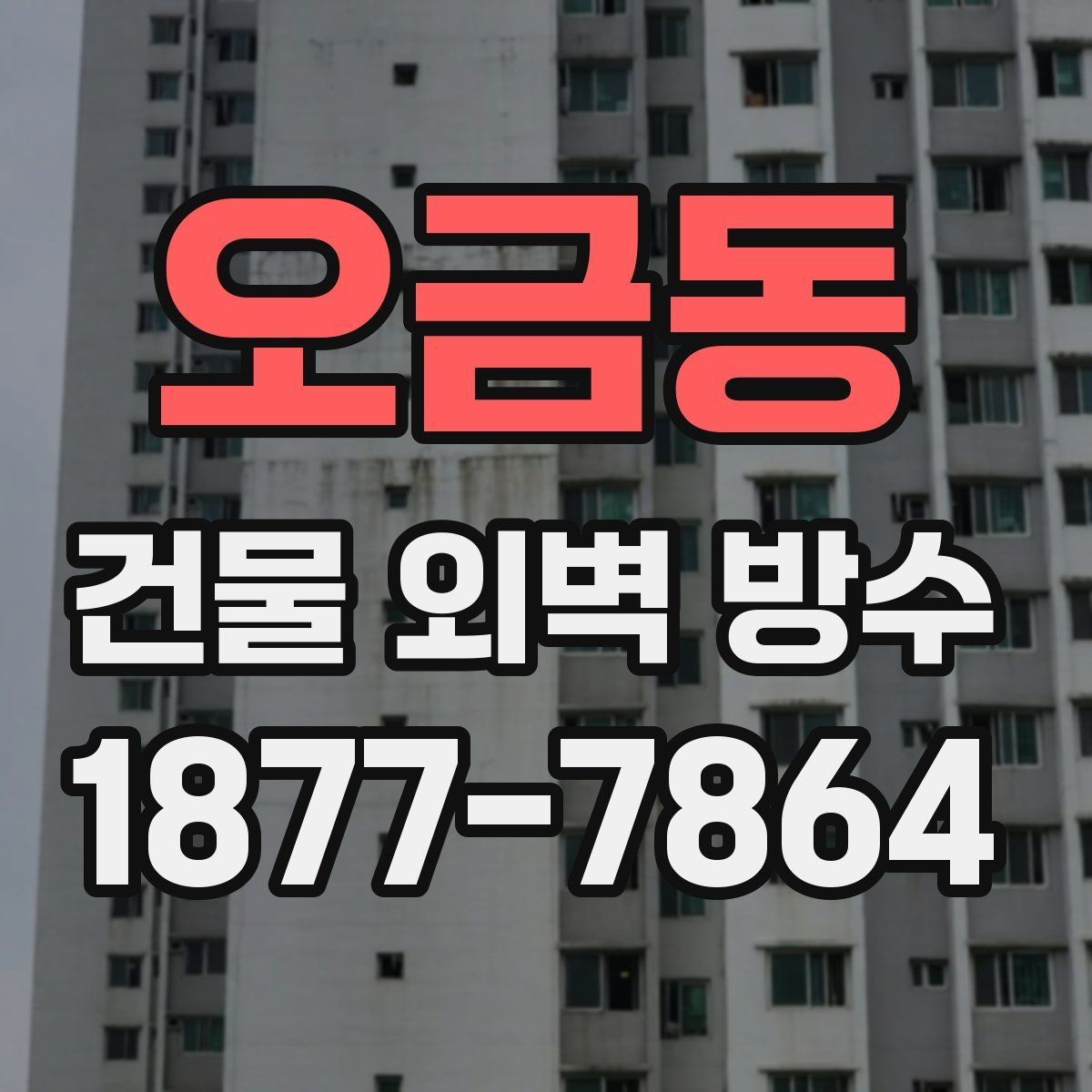 오금동 건물 외벽 방수