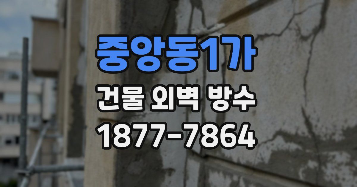 중앙동1가 건물 외벽 방수