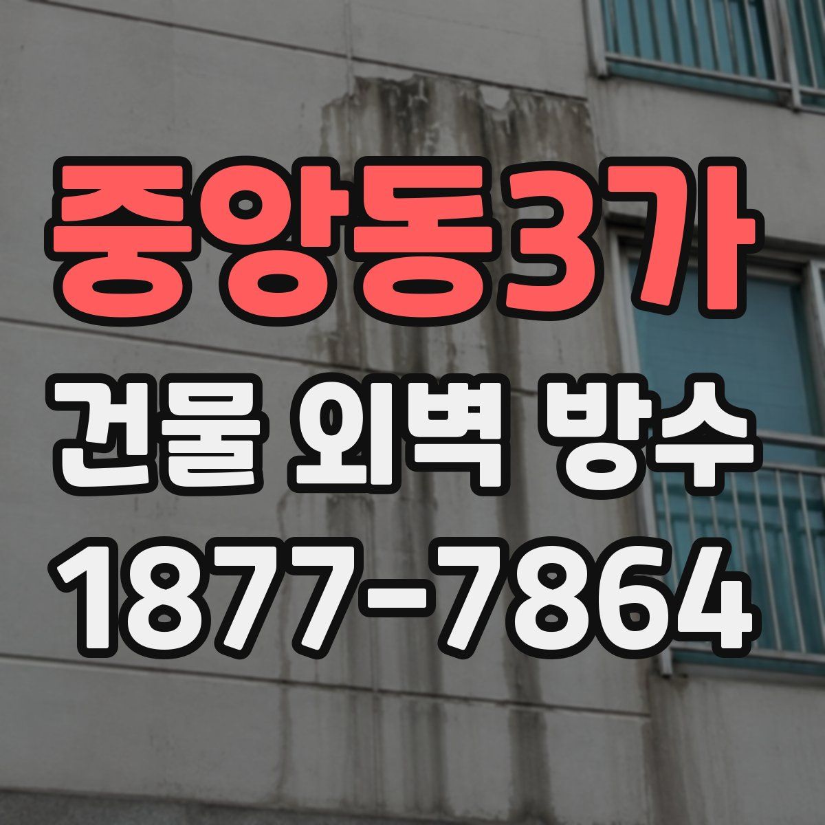 중앙동3가 건물 외벽 방수