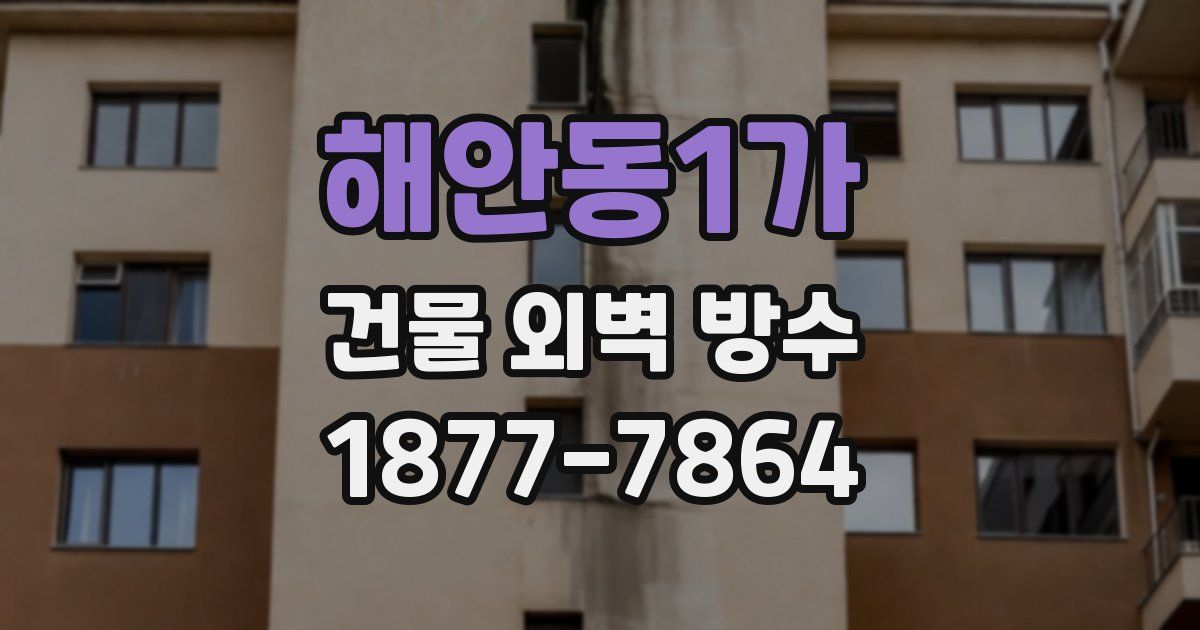 해안동1가 건물 외벽 방수