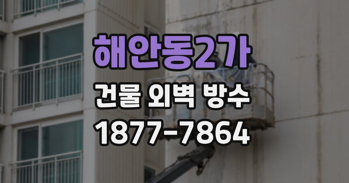 해안동2가 건물 외벽 방수