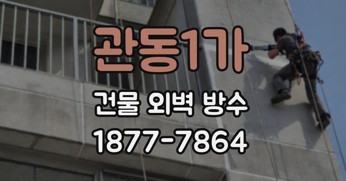 관동1가 건물 외벽 방수