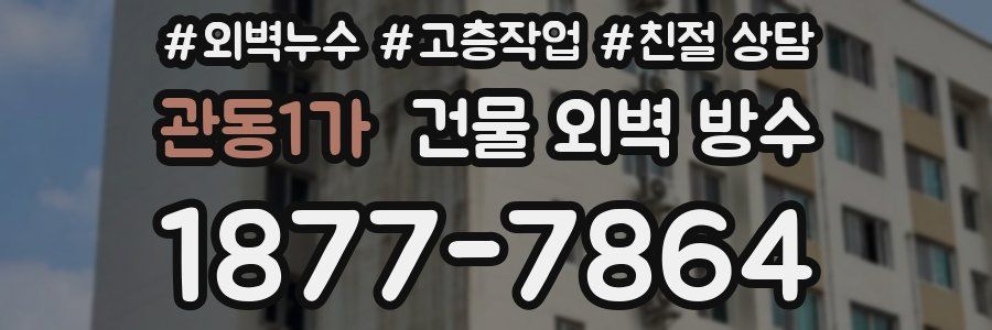 관동1가 건물 외벽 방수